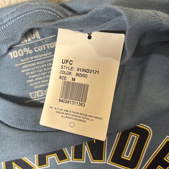 Alexander Volkanovski UFC Tee Mens M Blue‎ "The Great" Graphic Cotton MMA NEW - Picture 7 of 9